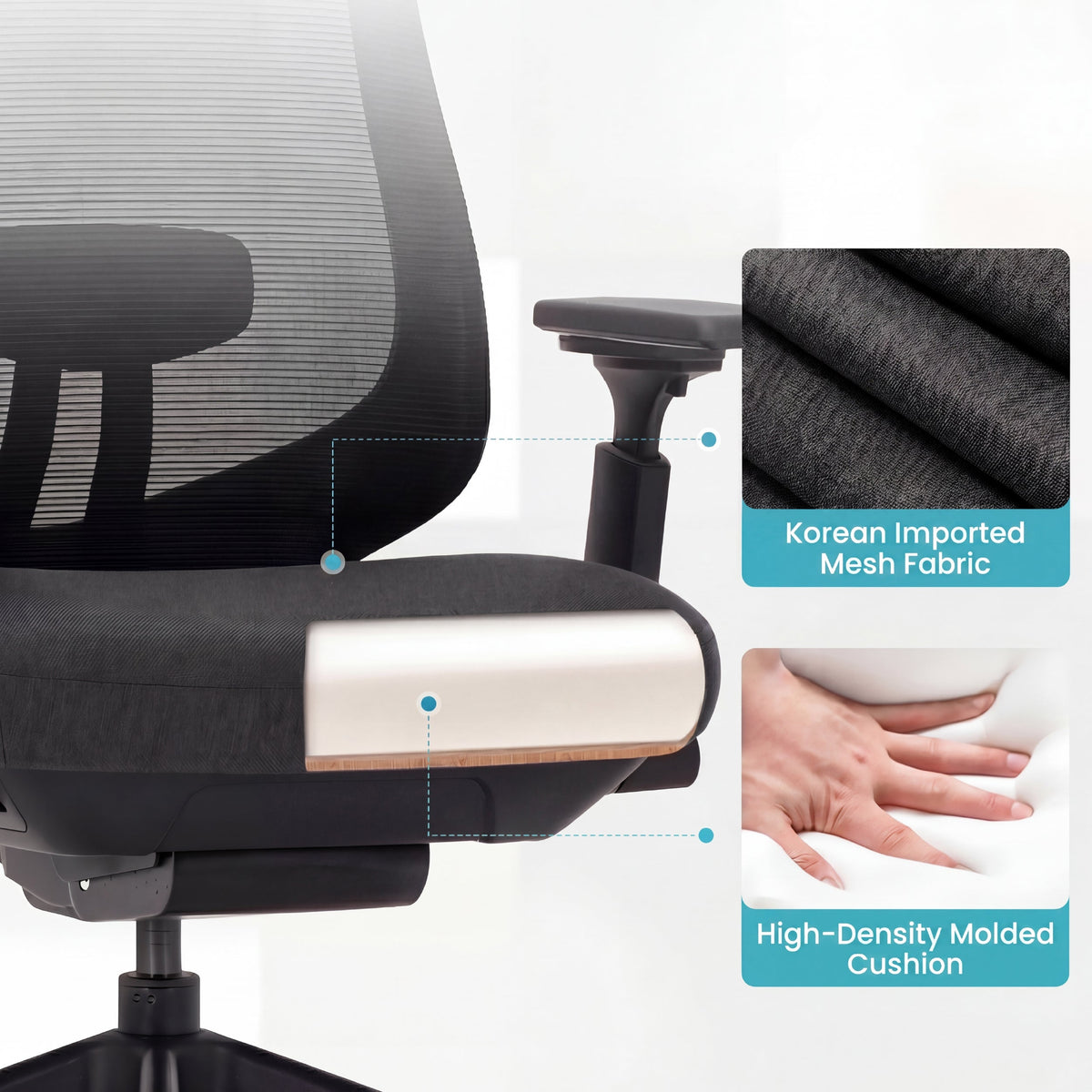 COLAMY ATLAS-01 Executive Mesh Ergonomic Office Chair | BIFMA Certified