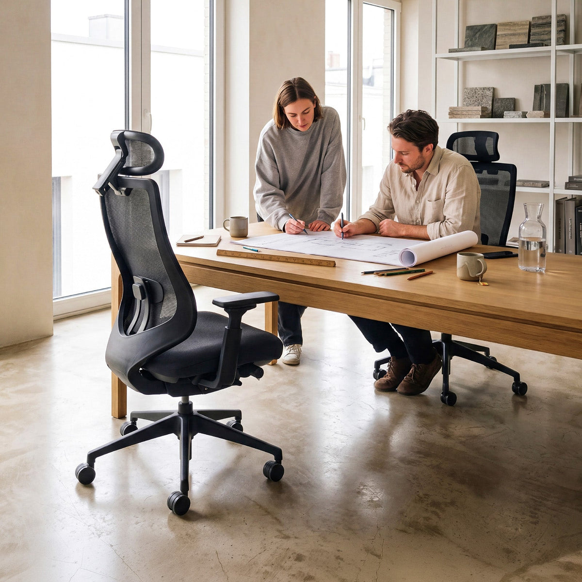 COLAMY ATLAS-01 Executive Mesh Ergonomic Office Chair | BIFMA Certified