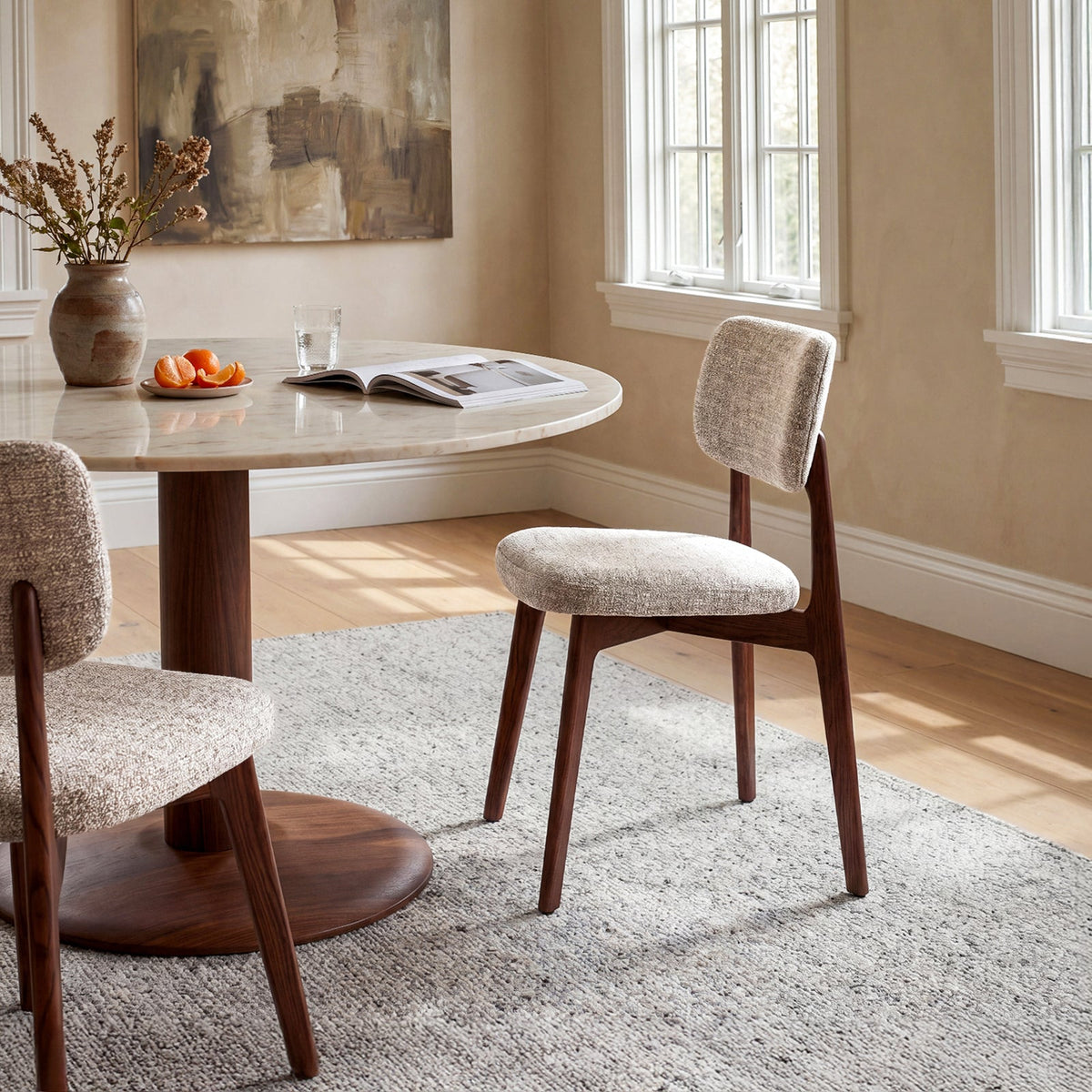 COLAMY HALO Prime OEKO-TEX® Certified Upholstered Dining Chair