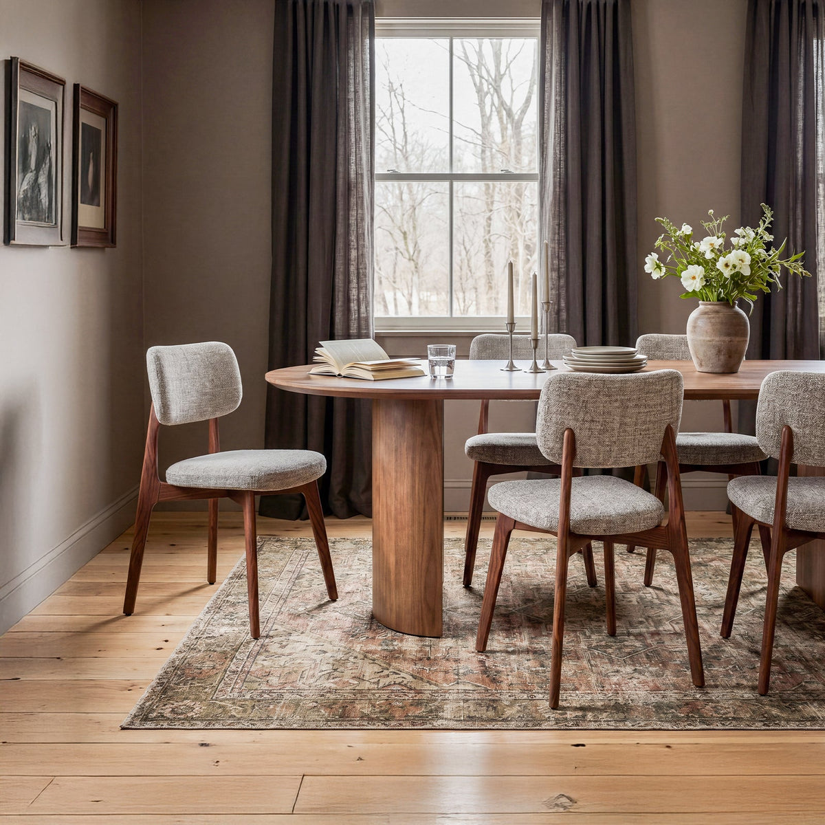 COLAMY HALO Prime OEKO-TEX® Certified Upholstered Dining Chair