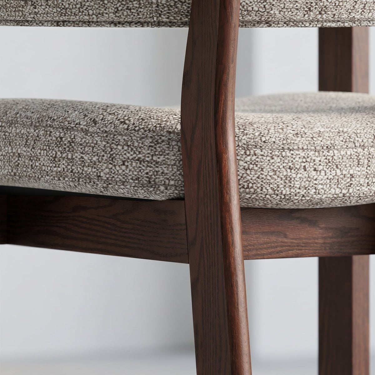 COLAMY HALO Luxe Fully Assembled Upholstered Dining Chair