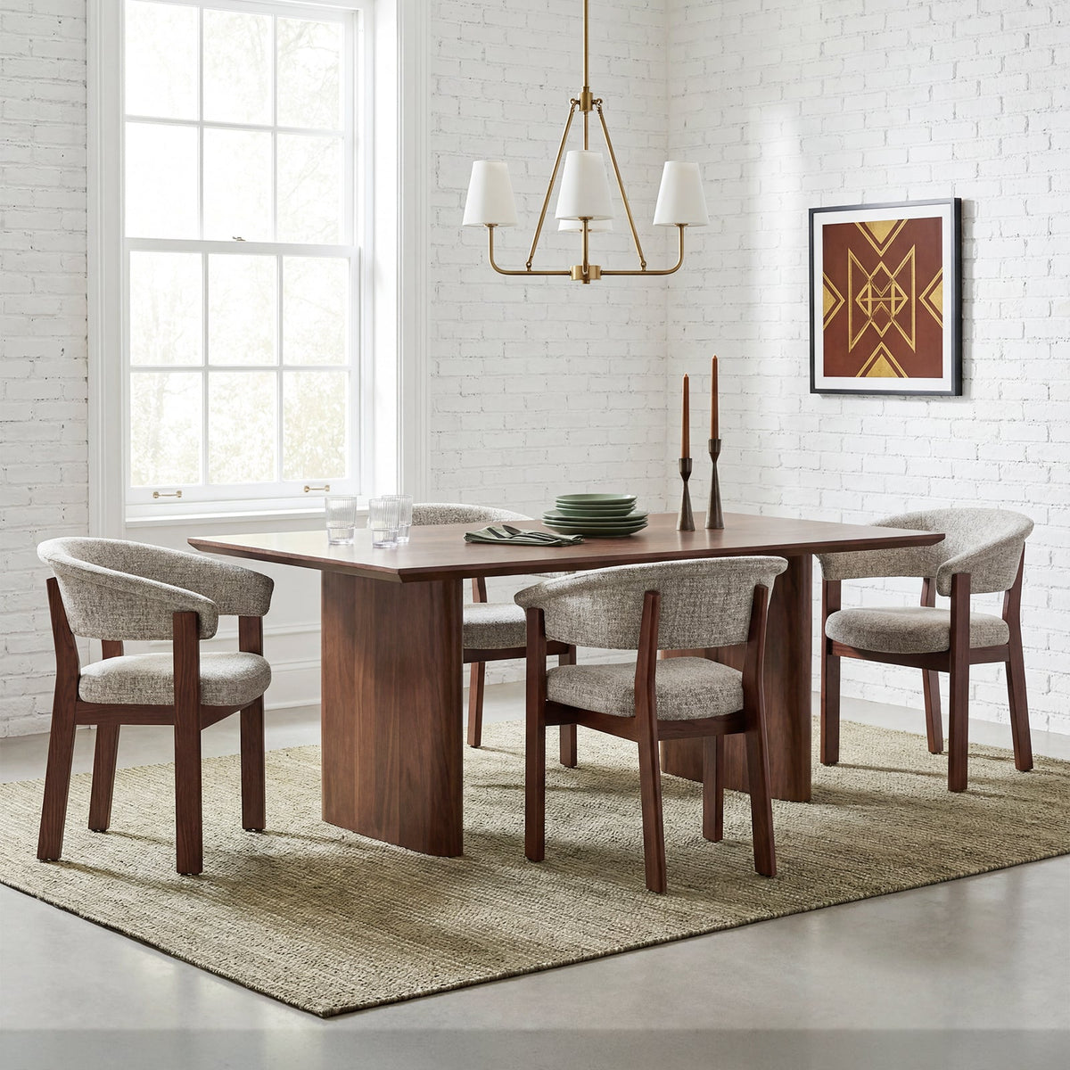 COLAMY HALO Luxe Fully Assembled Upholstered Dining Chair