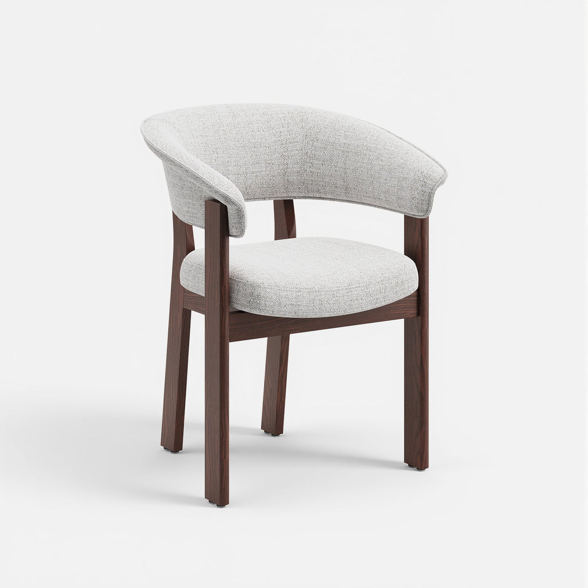 COLAMY HALO Luxe Fully Assembled Upholstered Dining Chair