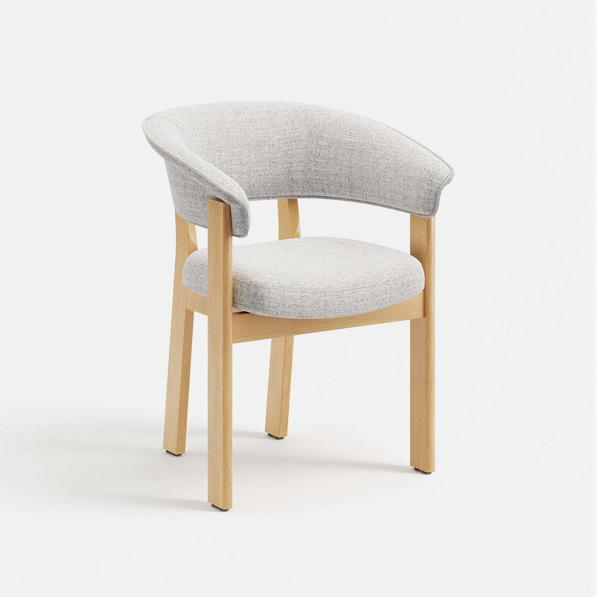 COLAMY HALO Luxe Fully Assembled Upholstered Dining Chair