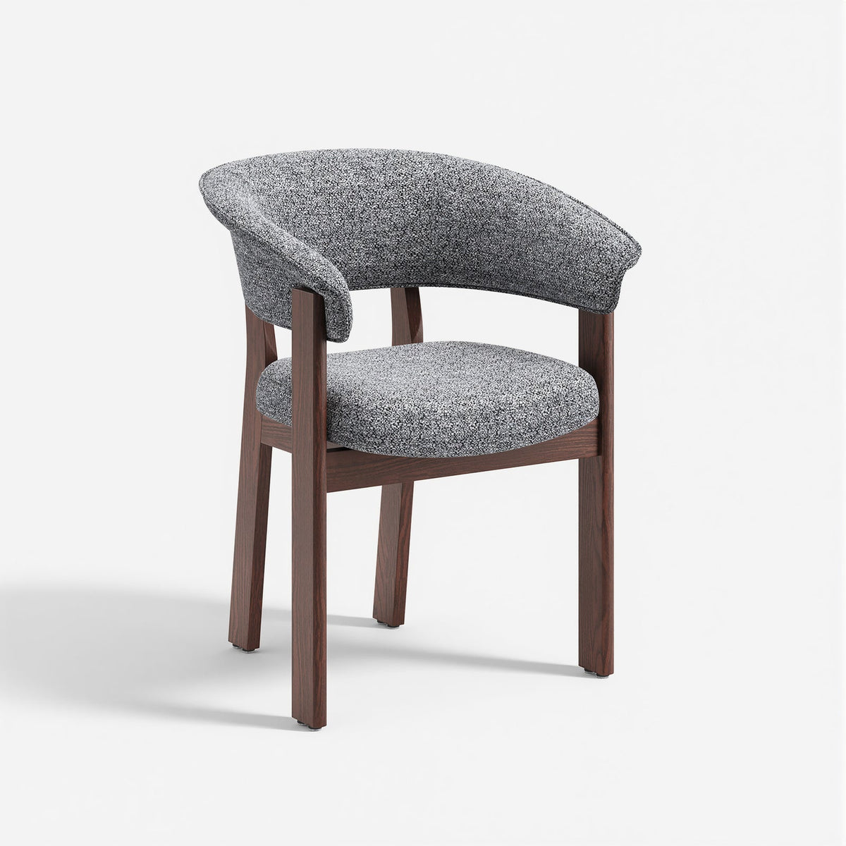 COLAMY HALO Luxe Fully Assembled Upholstered Dining Chair