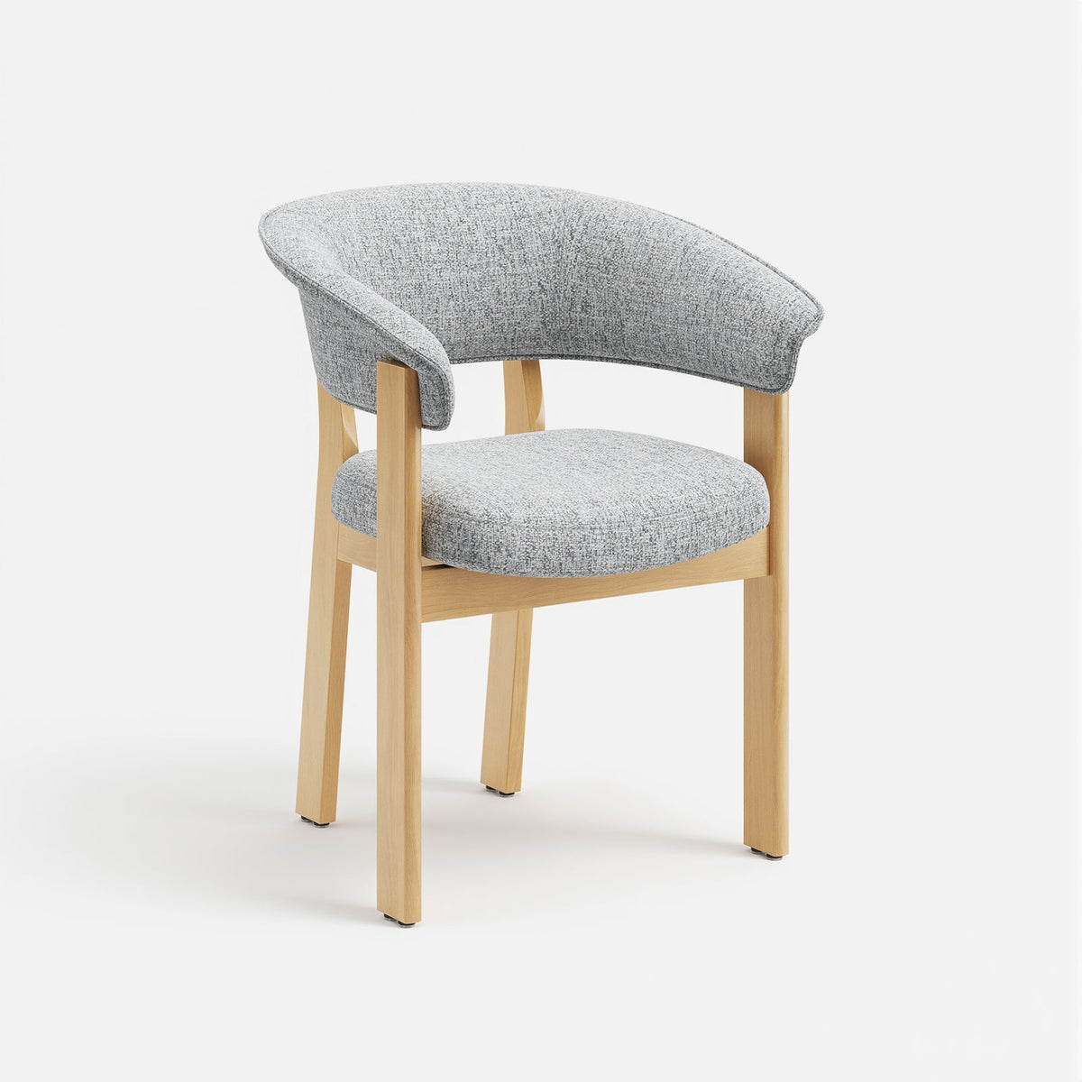 COLAMY HALO Luxe Fully Assembled Upholstered Dining Chair