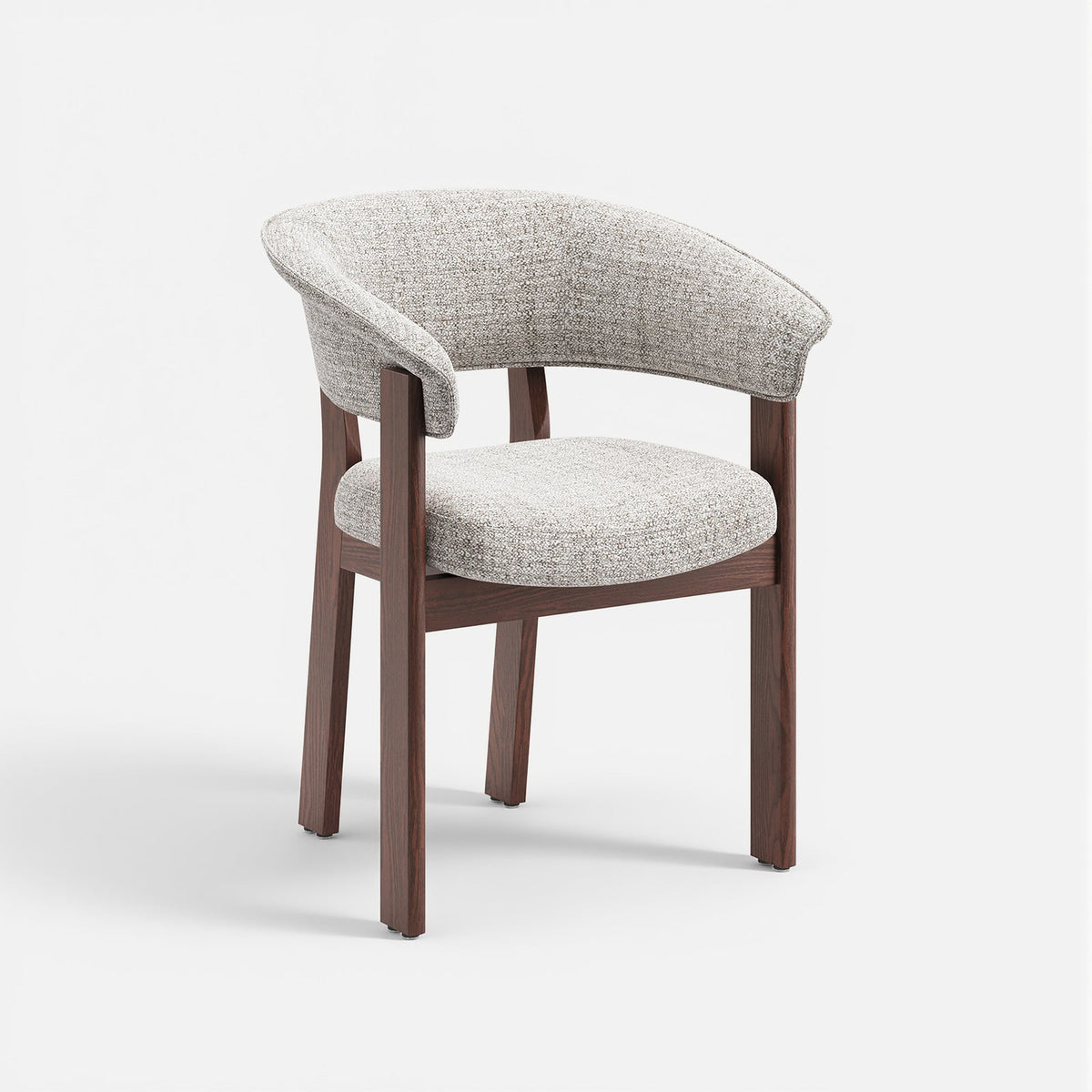 COLAMY HALO Luxe Fully Assembled Upholstered Dining Chair