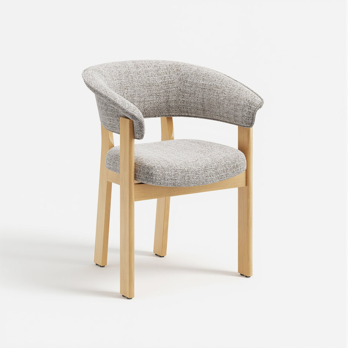 COLAMY HALO Luxe Fully Assembled Upholstered Dining Chair