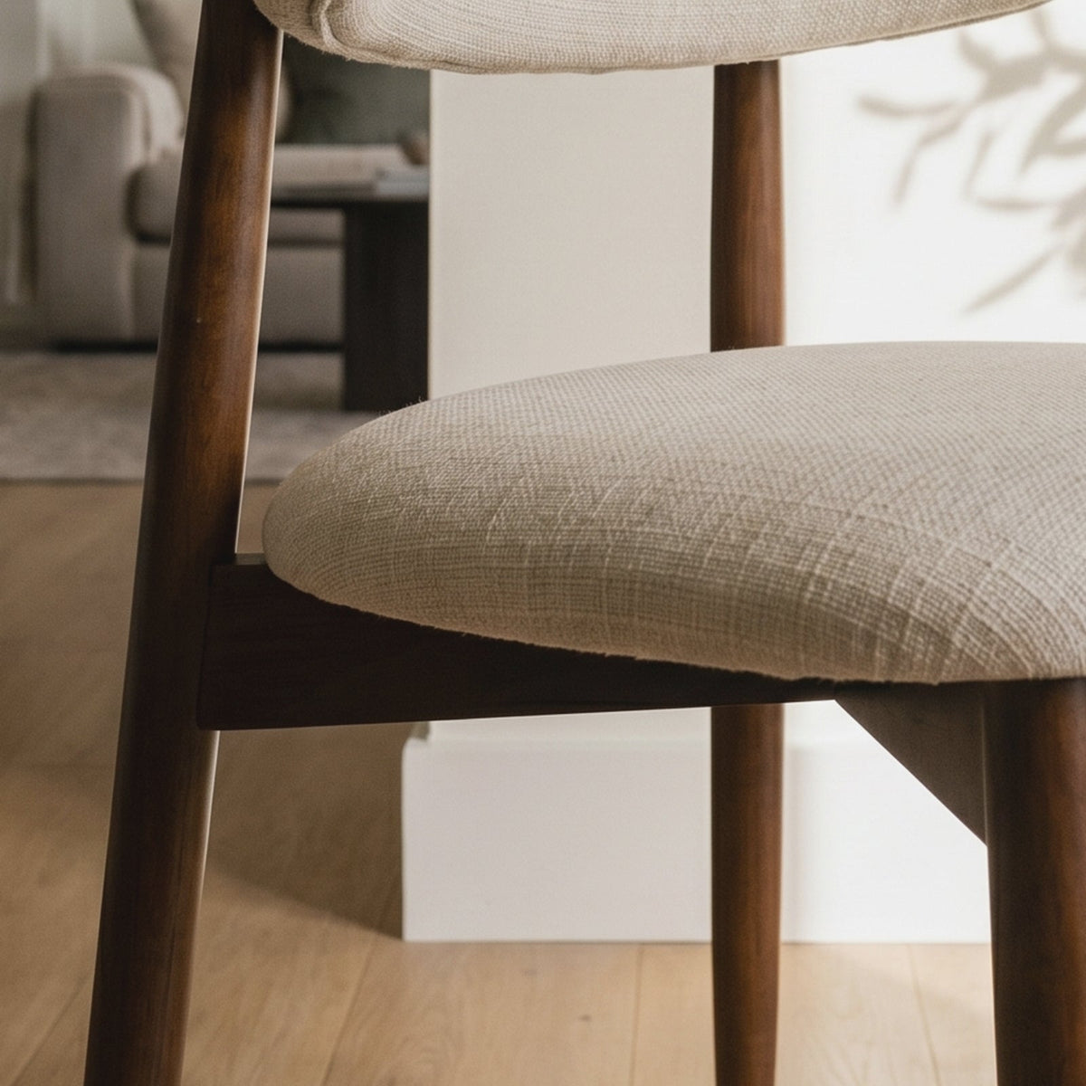 COLAMY NOYA Mid-Century Modern Upholstered Dining Chair
