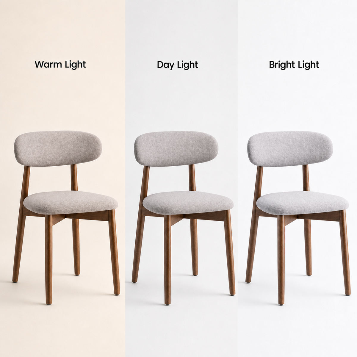 COLAMY NOYA Mid-Century Modern Upholstered Dining Chair